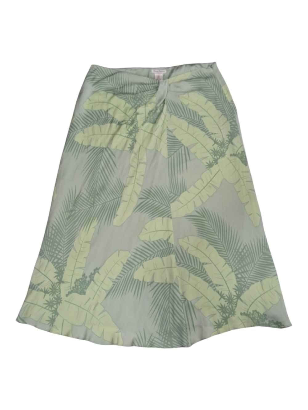 ✨2/$25 Tommy Bahama Stretch~Silk~Tropical~Flowy Palm Tree~Women Maxi Skirt~16